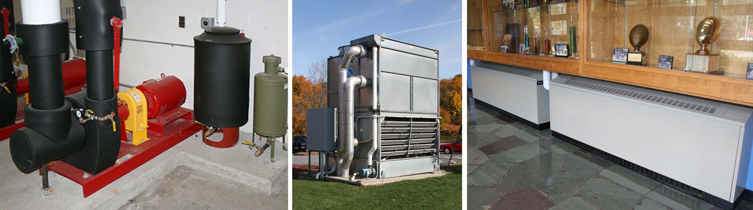 Wet-side HVAC installations